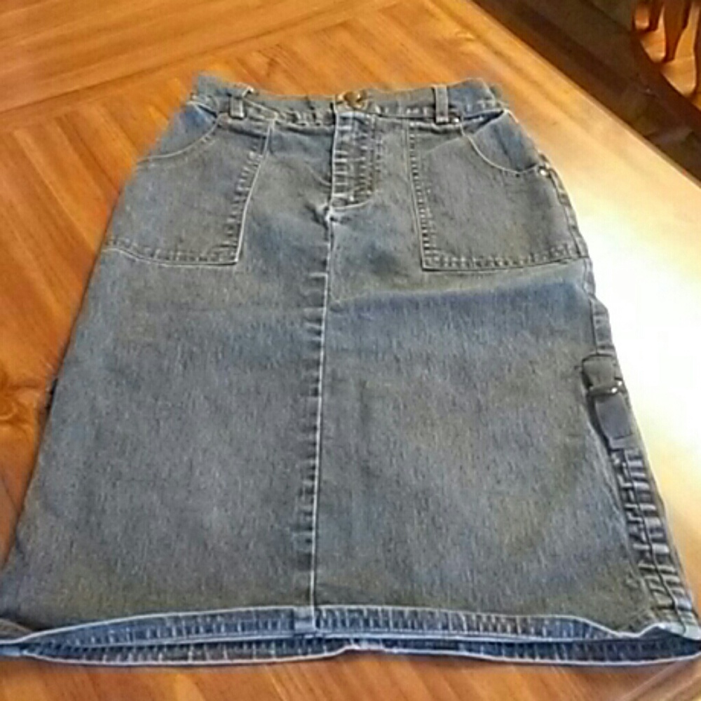 Girls long jean skirt